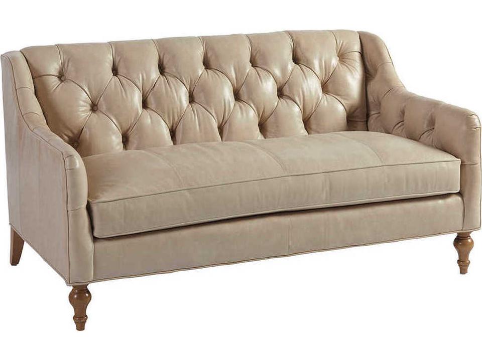 Upholstery Hyland Park Sands Brown Leather Accent Bench