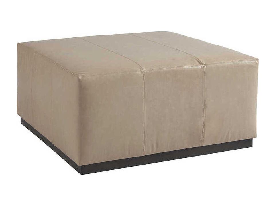 Clayton Square Leather Cocktail Ottoman