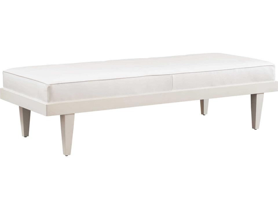 Lagunita Whitecliff Leather Bench with Tight Seat