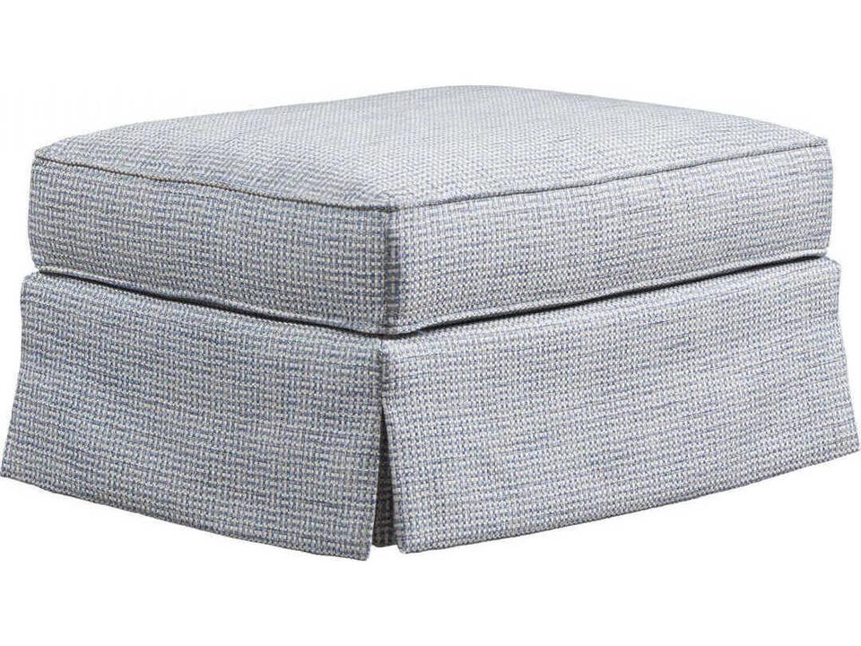 Beach Club Upholstered Accent Ottoman with Ultra Down Cushion