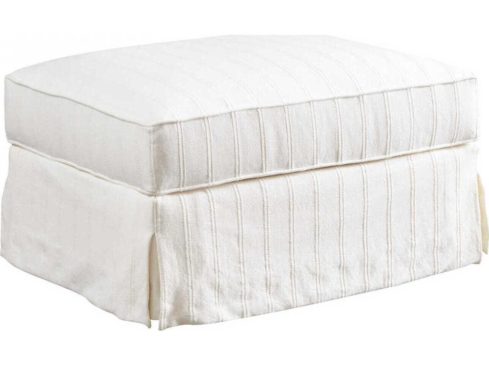 Woods Cove Upholstered Ottoman with Ultra Down Cushion