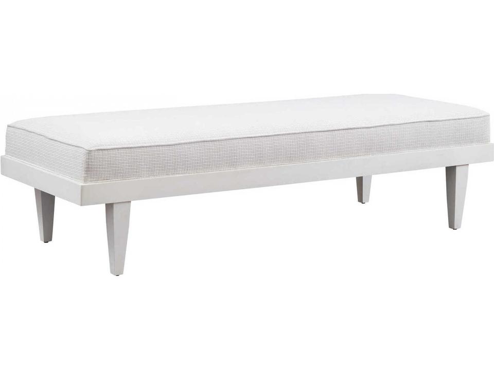 Lagunita Upholstered Accent Bench in Whitecliff Finish