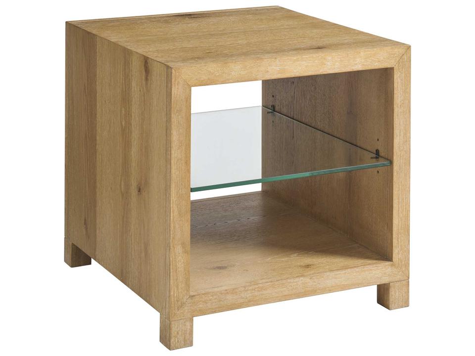Montecito Danielson Square Wood End Table in Light Chestnut