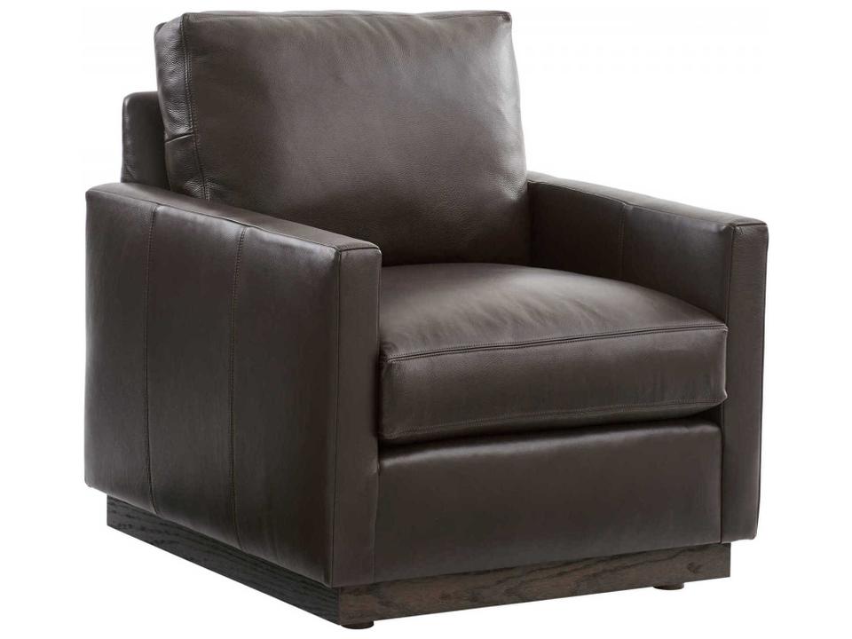 Meadow View Leather Swivel Accent Chair
