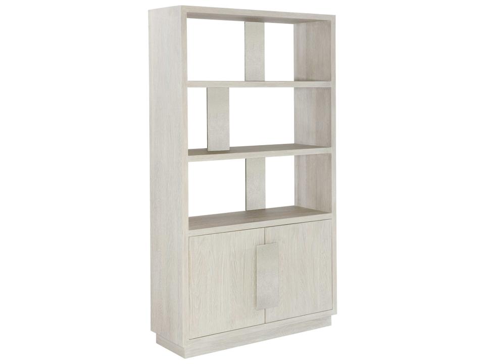 Interiors Ellis Asymmetrical Etagere with White Oak and Cast Aluminum