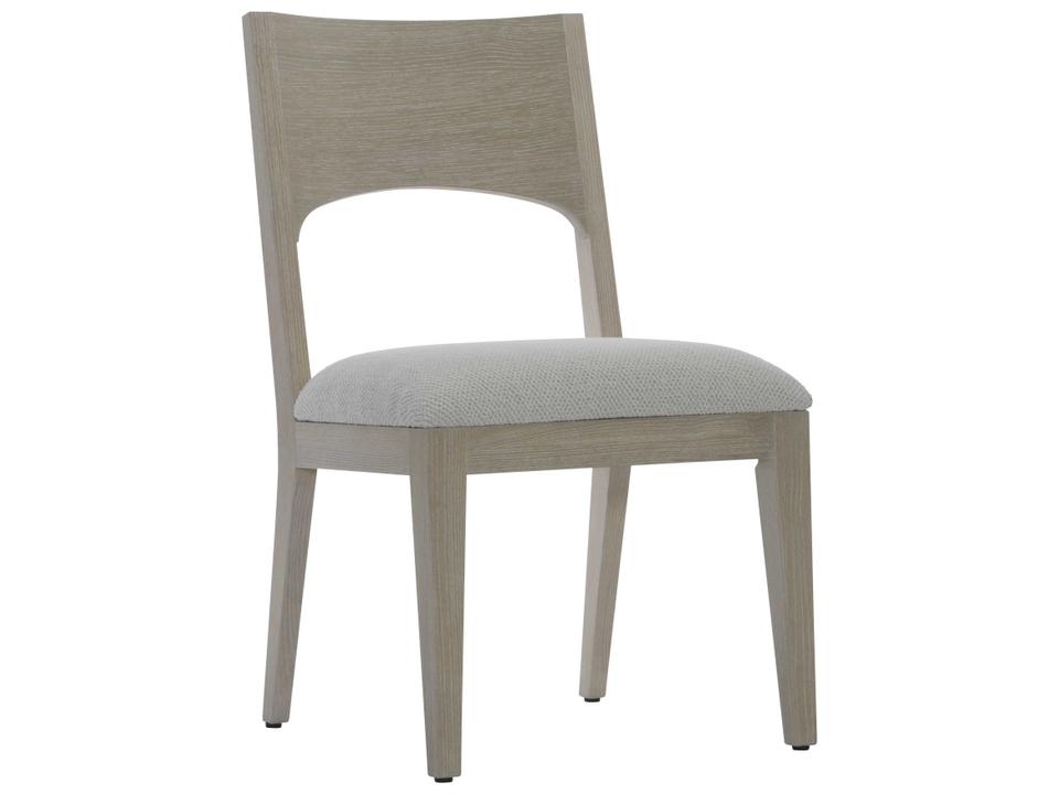 Solaria Upholstered Dining Side Chair in Dune with Arched Back