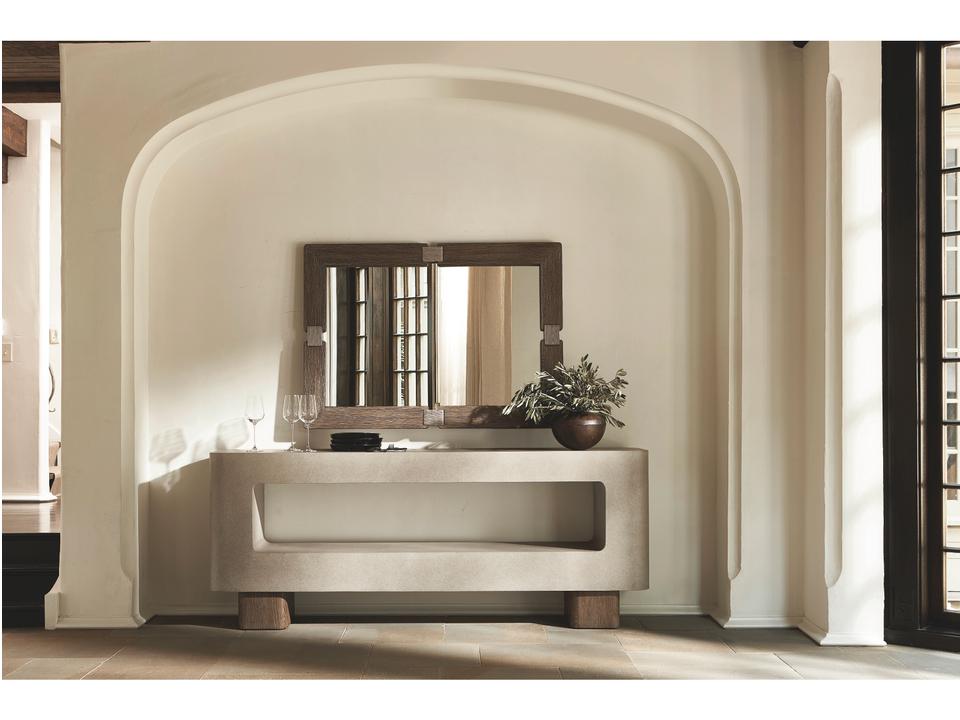 Casa Paros 80-Inch Rectangle Console Table in Bedrock and Playa