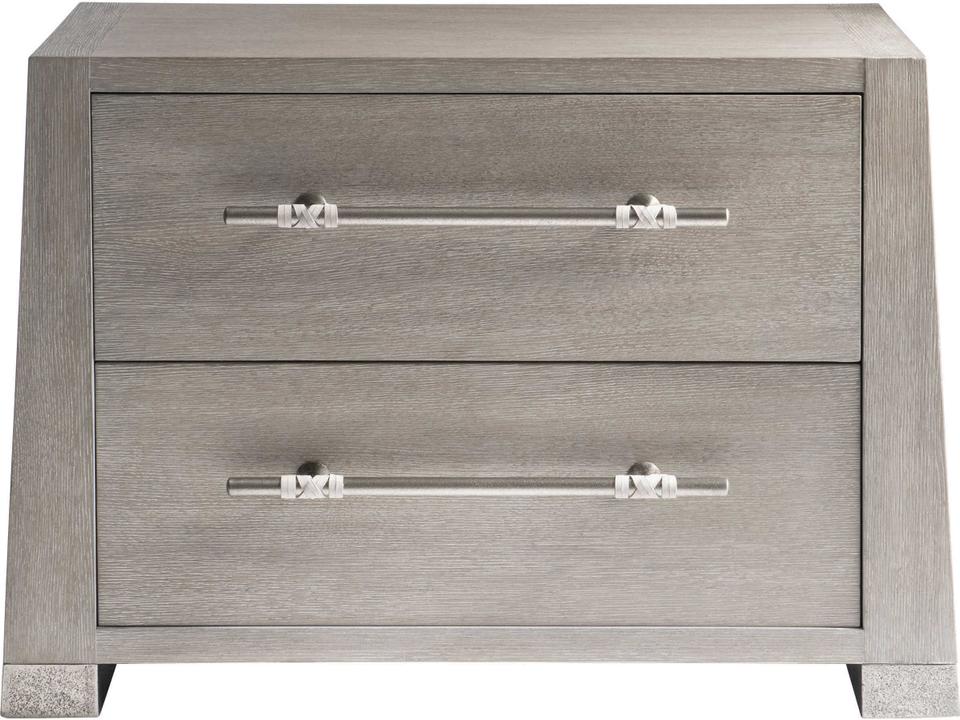 Alta 2-Drawer Nightstand in Bluff Finish with USB Charger