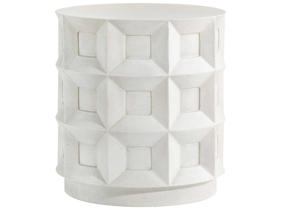 Prado Round Accent Table in Buff Concrete