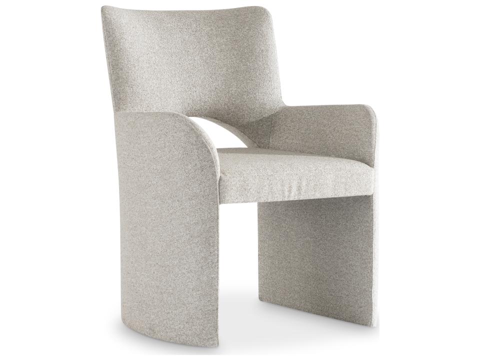 Loggia Upholstered Dining Armchair in Performance Fabric Beige