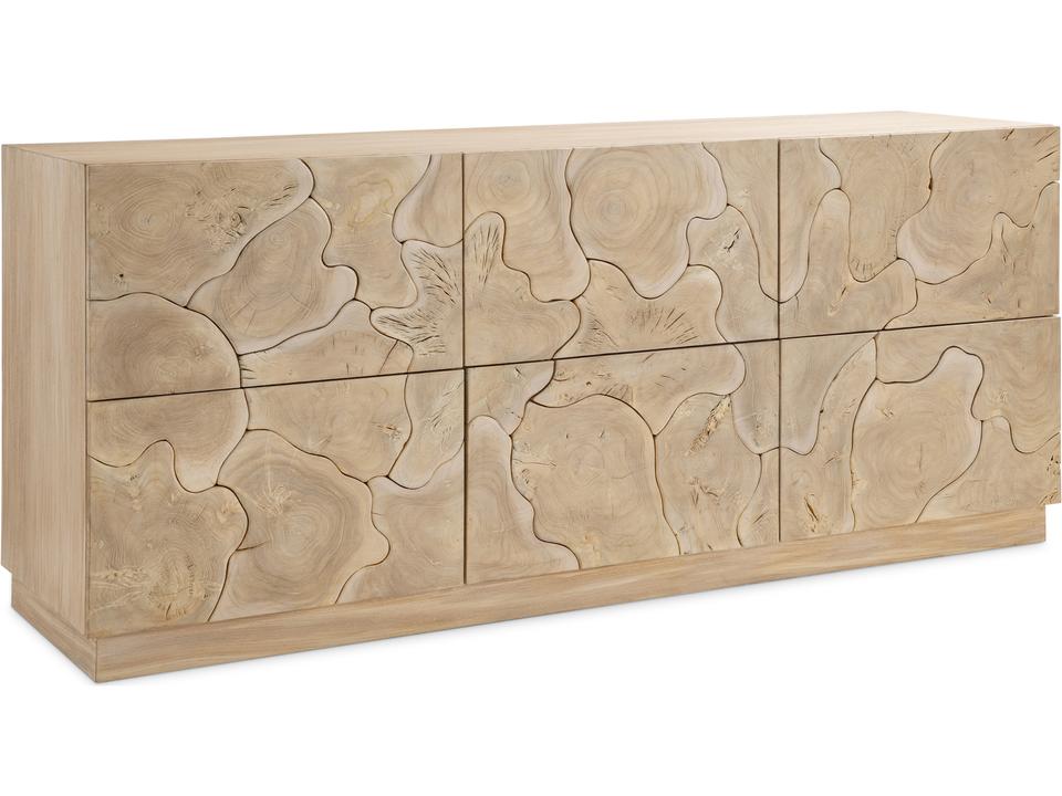 Calavaras 6-Drawer Dresser in Bleached Teak