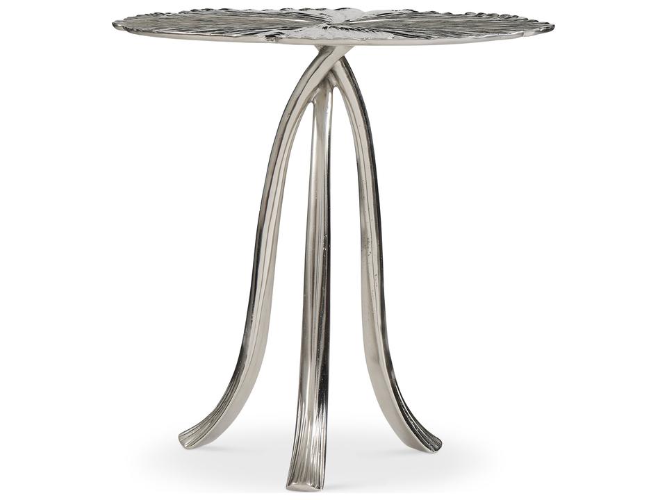 Interiors Casegoods Annabella Round Metal Satin Nickel End Table