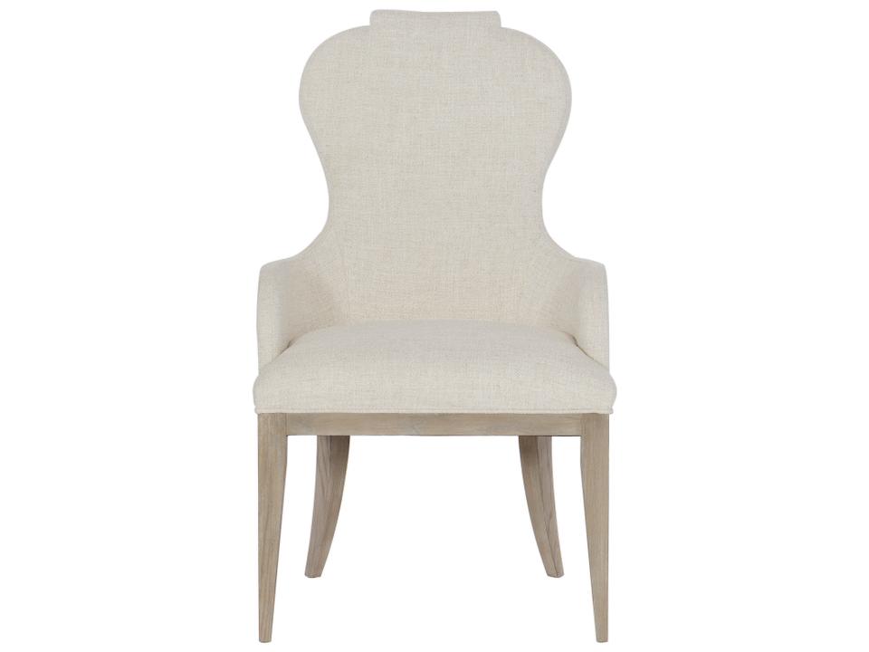 Santa Barbara Upholstered Dining Armchair with Sandstone Finish Legs
