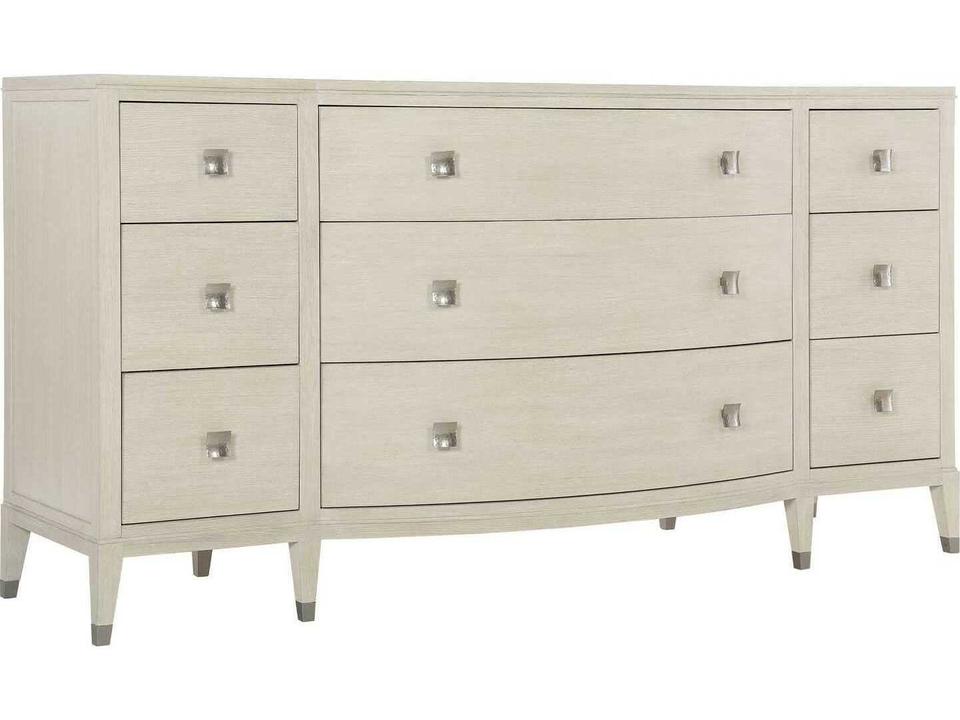 East Hampton Nine-Drawer Dresser in Cerused Linen Finish