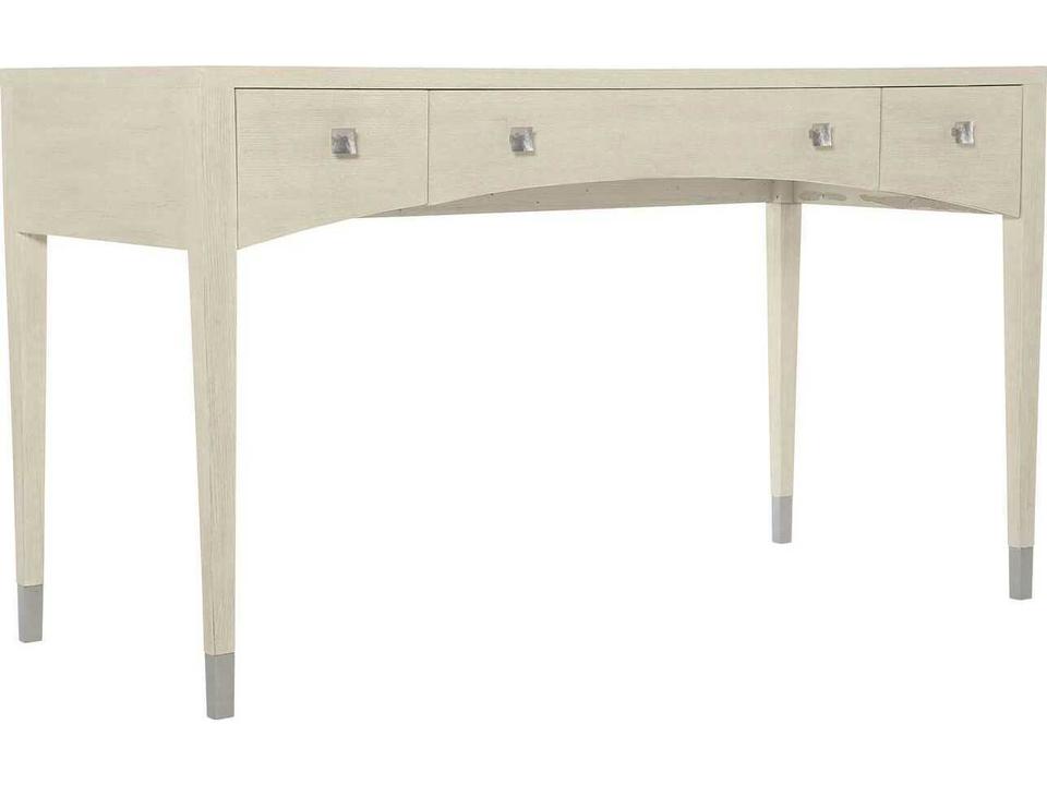 East Hampton Cerused Linen White Ash Wood Secretary Desk