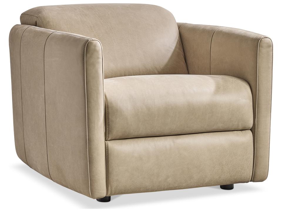 Sierra Beige tan Leather Recliner