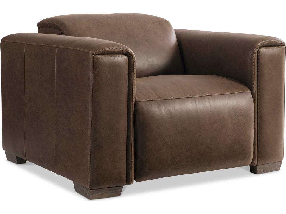 Billings Brown Leather Recliner