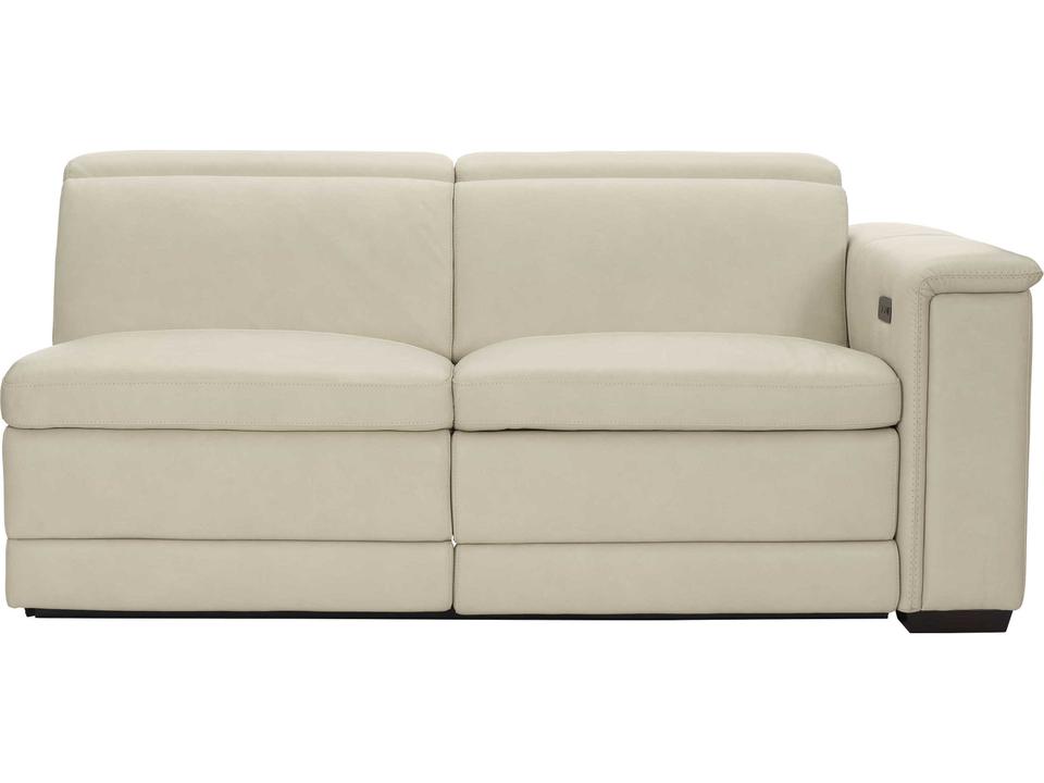 Lioni Right Arm Power Motion Leather Loveseat with USB Port