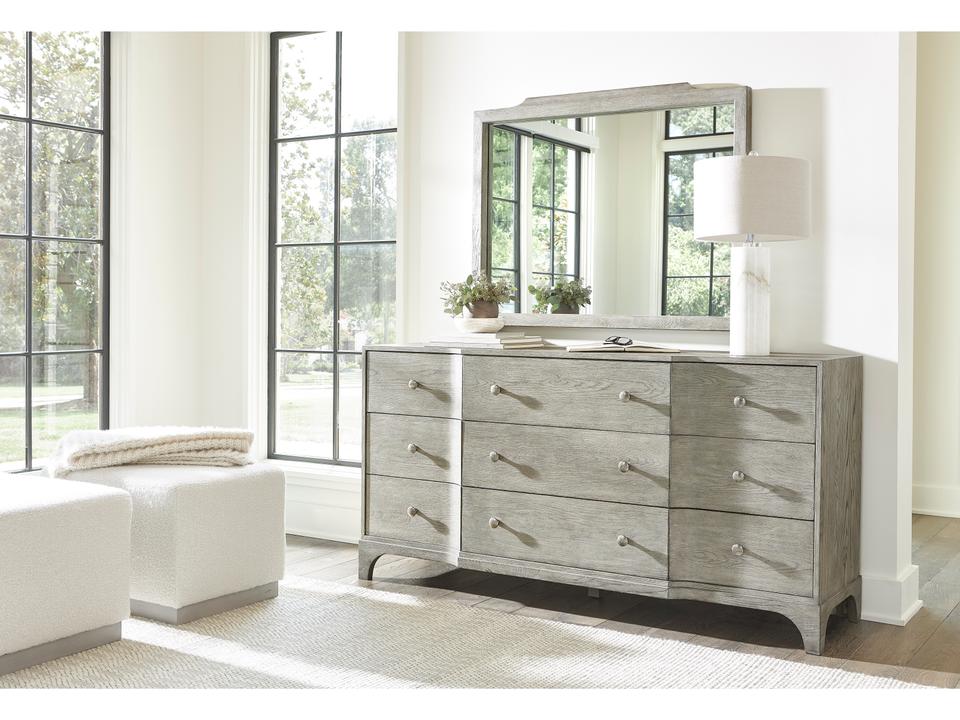 Albion Gray Oak Wood Dresser