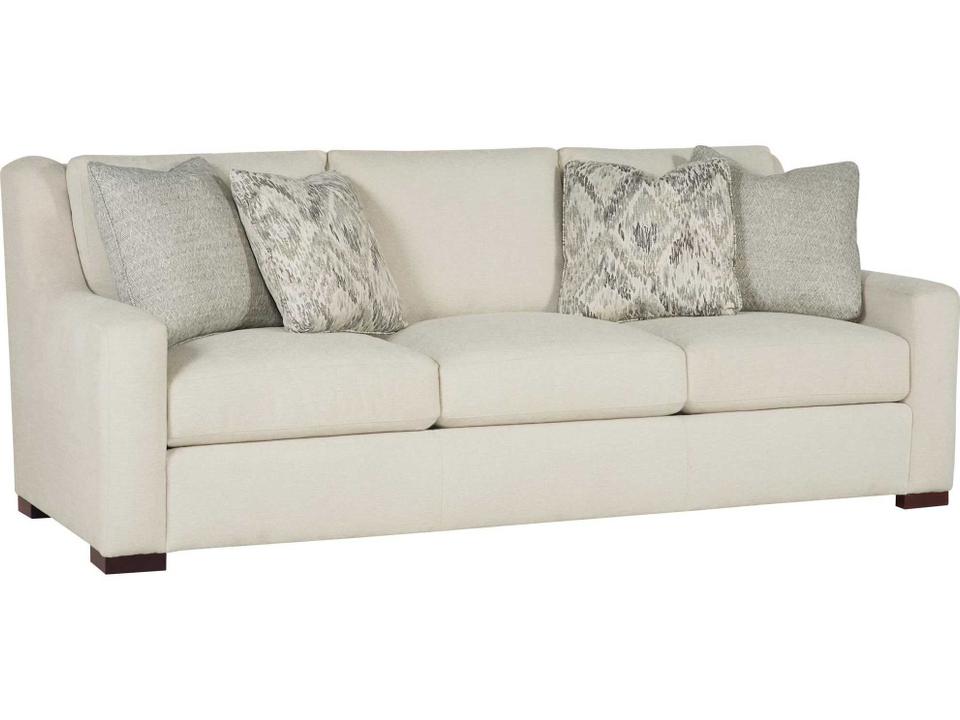 Germain 3-Seat Fabric Sofa with Sloped Arms