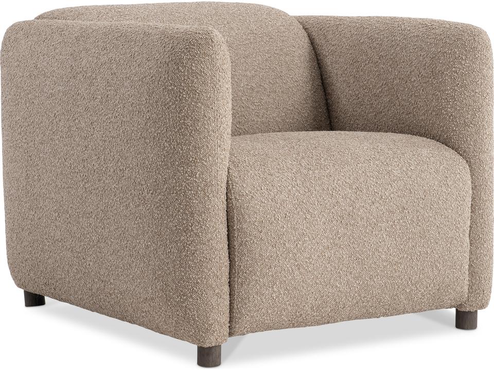 Luc Brown Upholstered Recliner