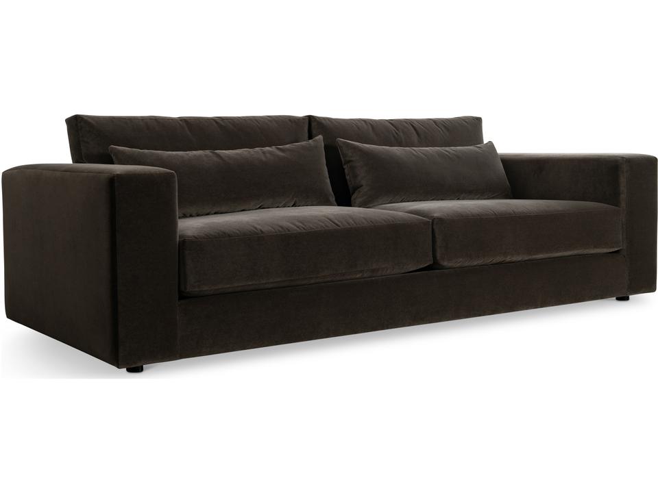 Living Felix 3-Seat Fabric Sofa with Oversized Track Arms
