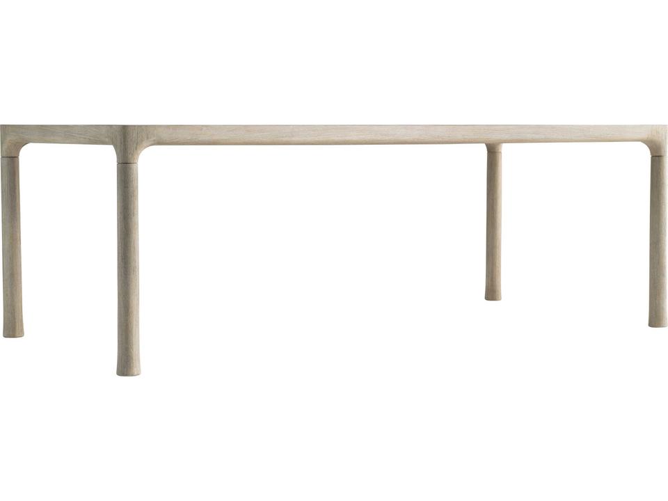 Siesta Key Rectangle Outdoor Dining Table in Sea Oat Carbonized Teak