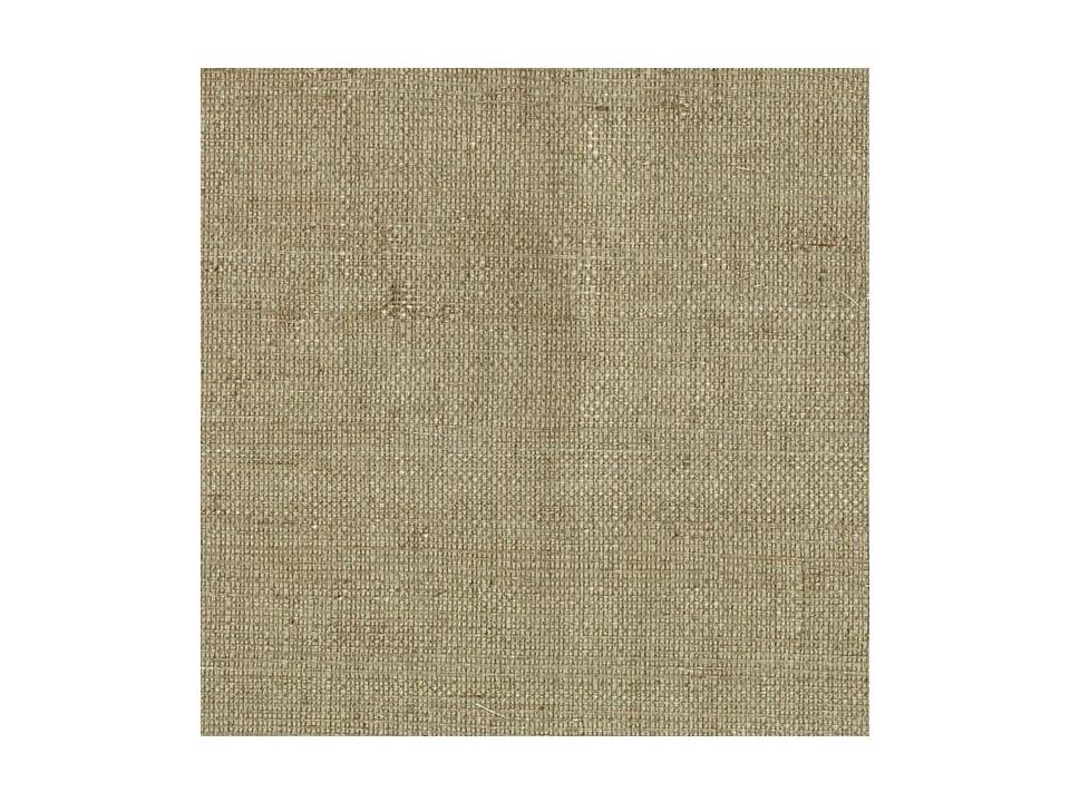 Kenneth James Ruslan Taupe Grasscloth Wallpaper