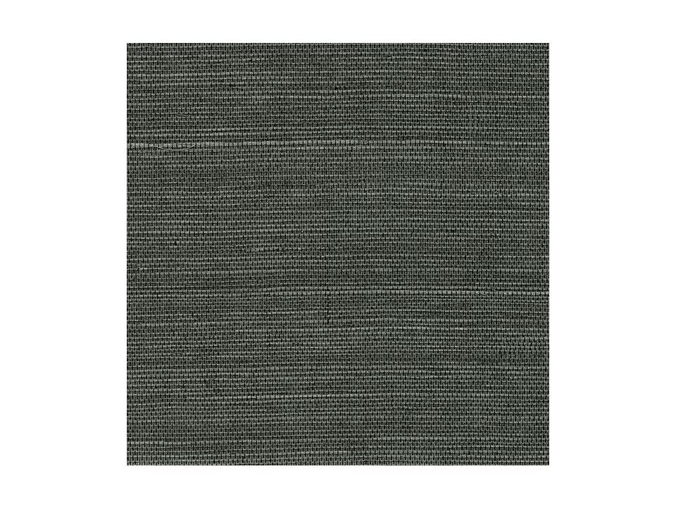Kenneth James Kowloon Charcoal Sisal Grasscloth Wallpaper