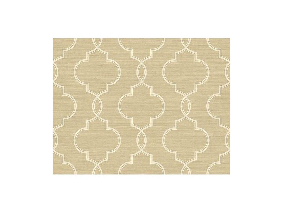 Kenneth James Malo Wheat Sisal Ogee Wallpaper