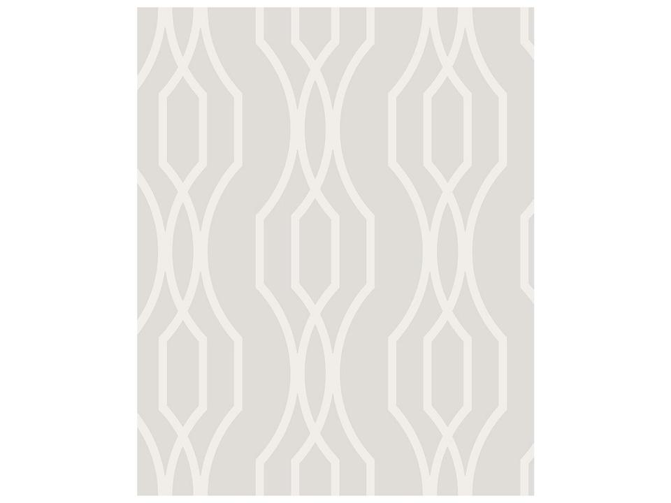 A-street Prints Coventry White Trellis Wallpaper