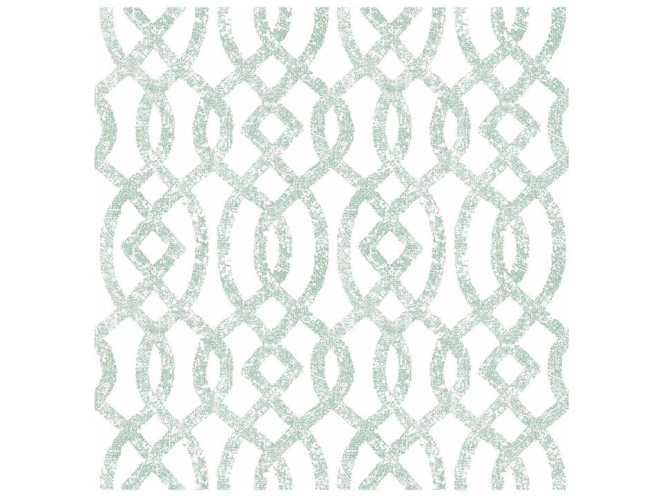 A-street Prints Ethereal Sea Green Trellis Wallpaper