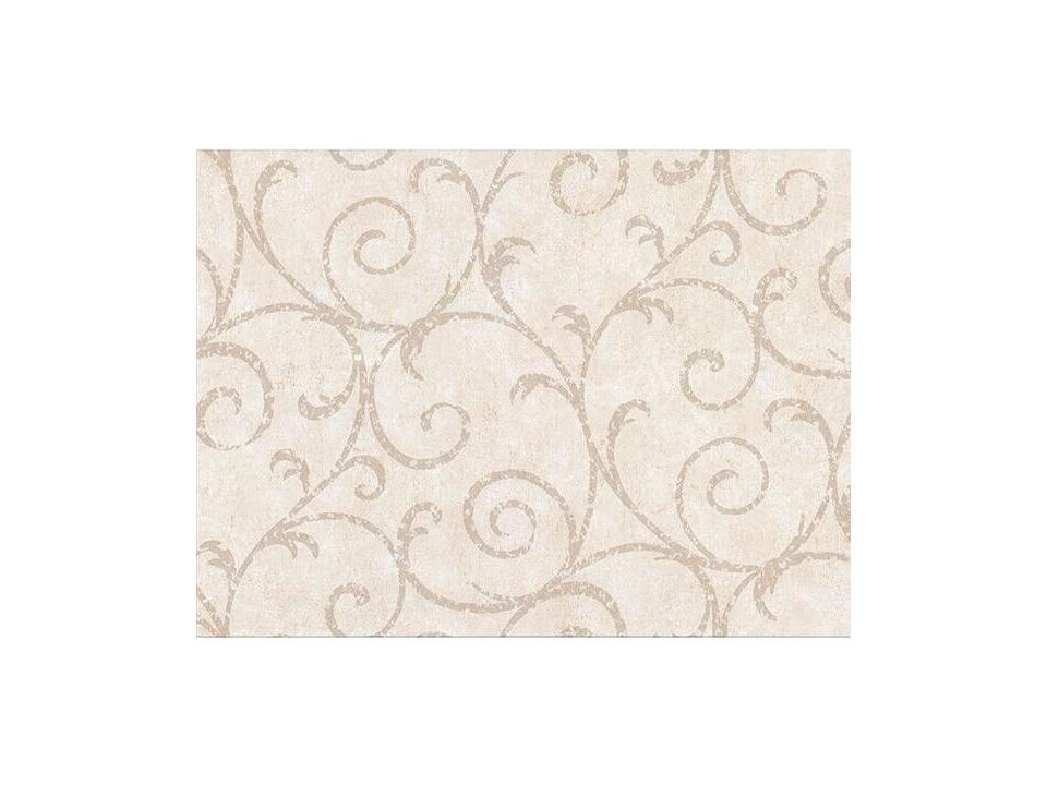 Warner Textures Sansa Cream Plaster Scroll Wallpaper