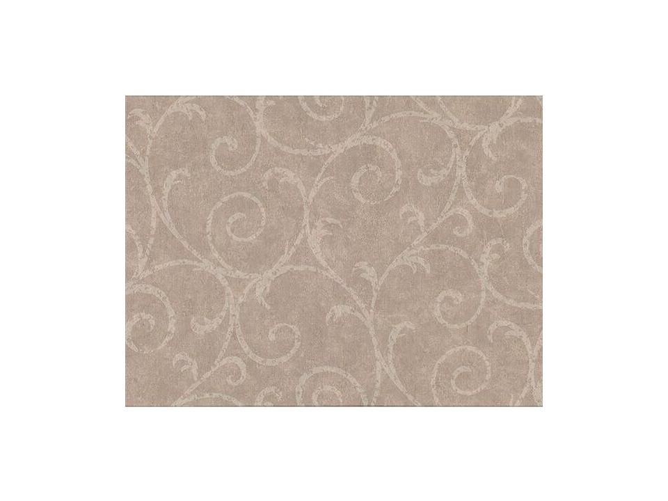 Warner Textures Sansa Light Brown Plaster Scroll Wallpaper