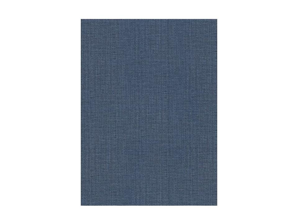 Warner Claremont Indigo Faux Grasscloth Wallpaper