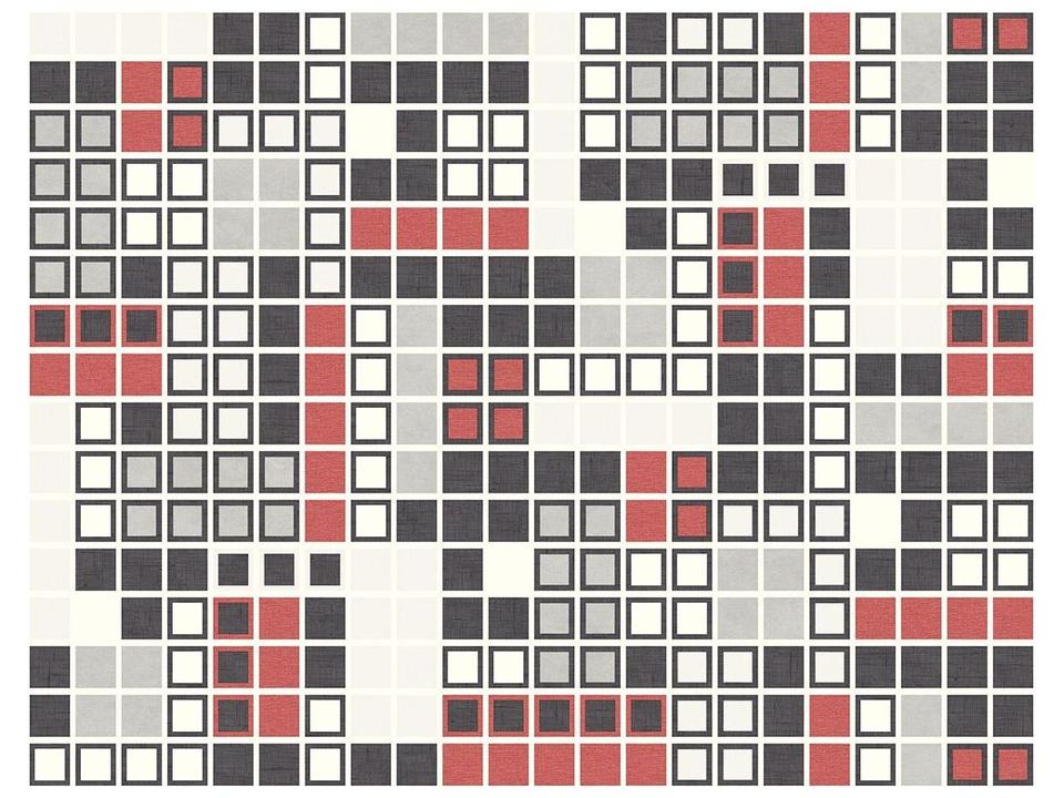 A-street Prints Bantry Red Geometric Wallpaper