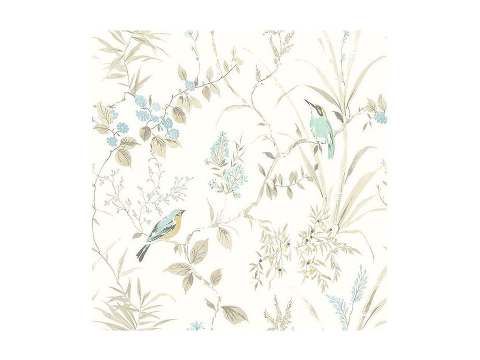 Chesapeake Imperial Garden Beige Botanical Wallpaper