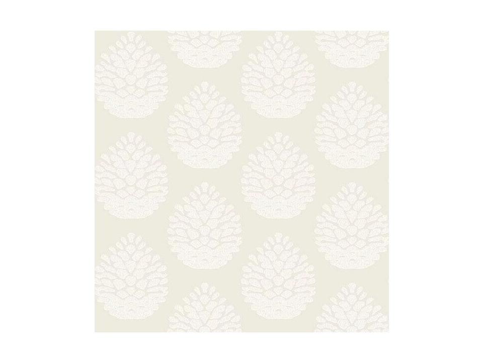 Chesapeake Totem Eggshell Pinecone Wallpaper