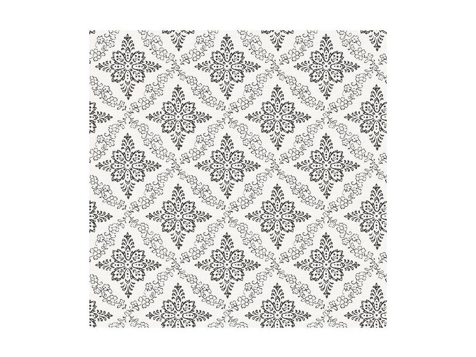 Chesapeake Wynonna Black Geometric Floral Wallpaper