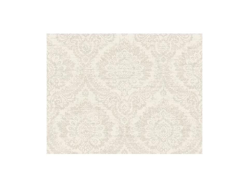 Kenneth James Kauai Beige Damask Wallpaper
