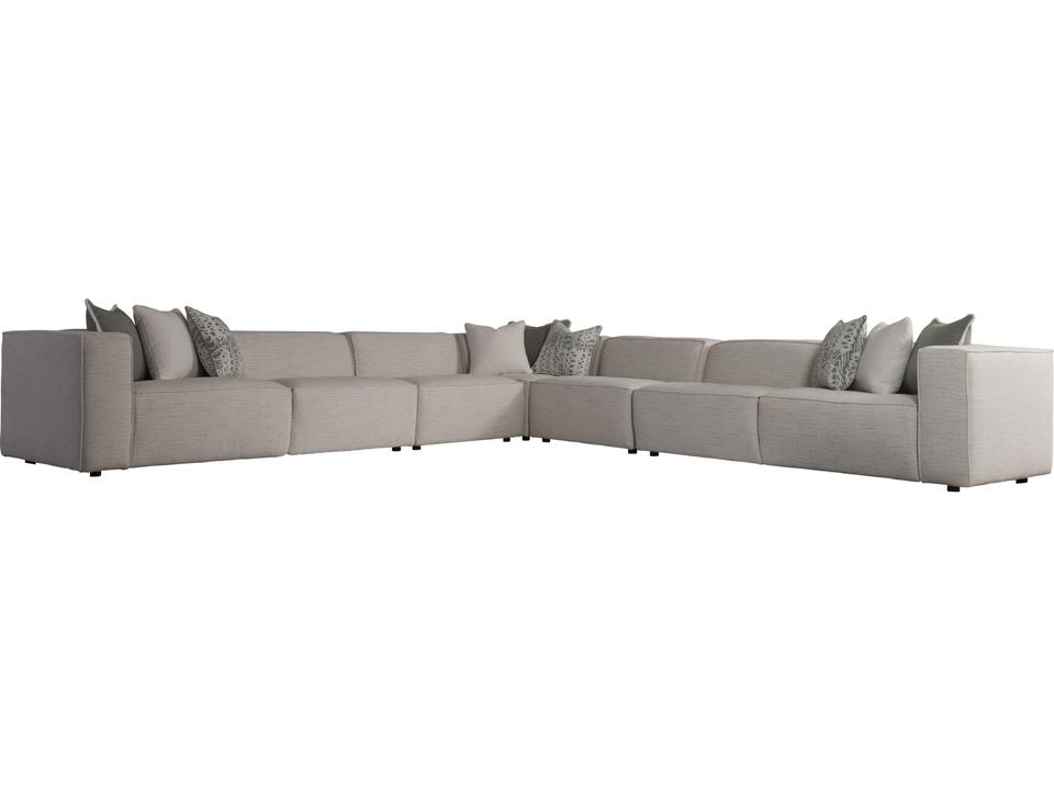 Plush Upholstered Sectional Sofa