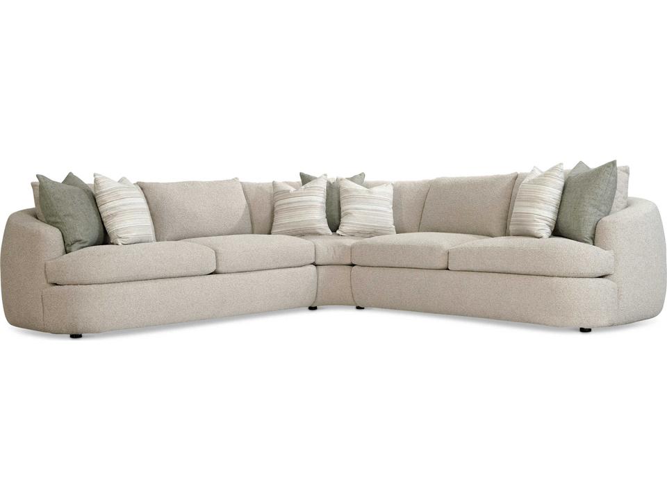 Jules 3-Piece Fabric Modular Sectional in Beige