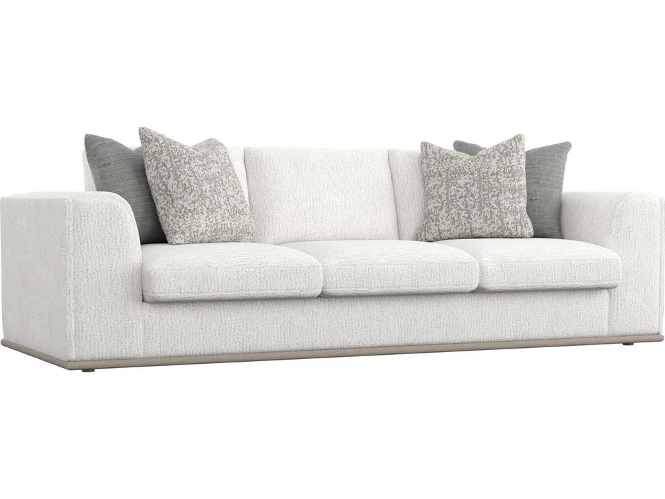 Prague 3-Seat Fabric Sofa with Spring Down Cushions