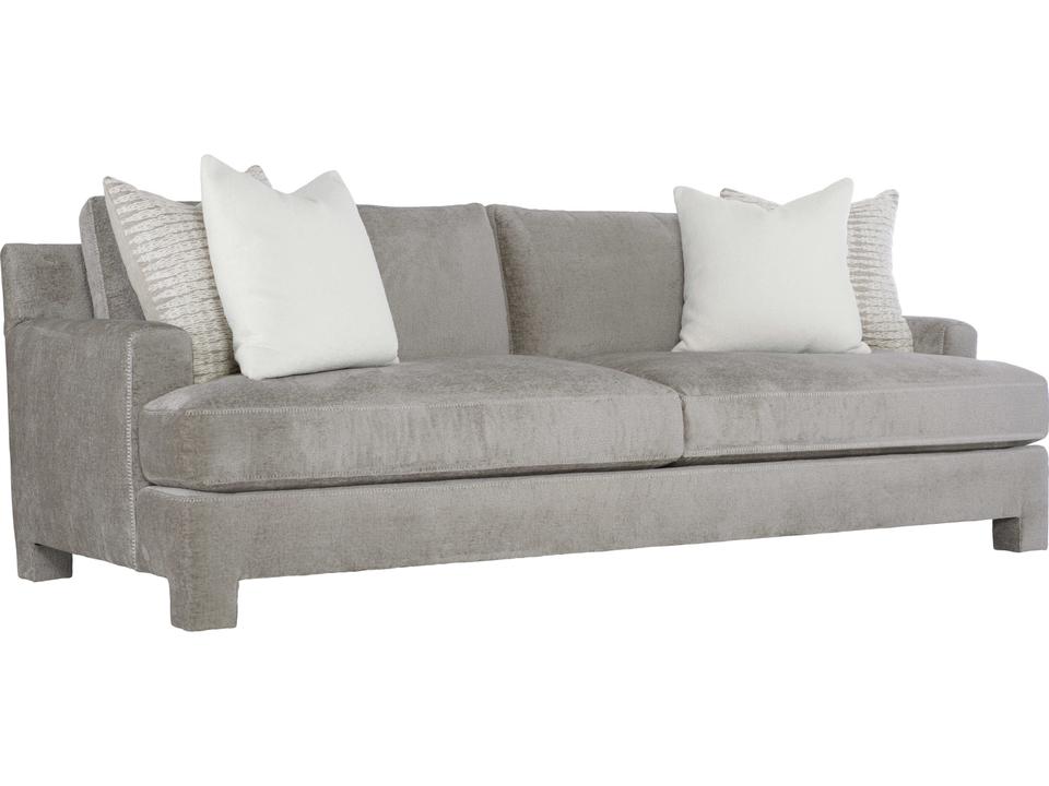 Mily 2-Seat Fabric Sofa with Recessed Track Arms