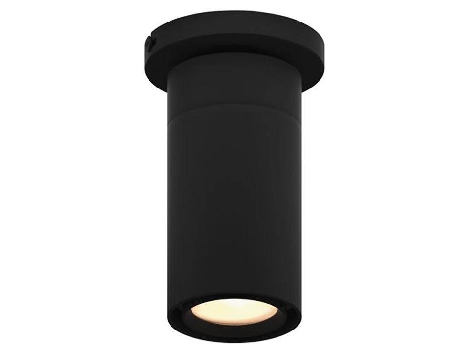 GX25 LED Cylinder Flush Mount in Black