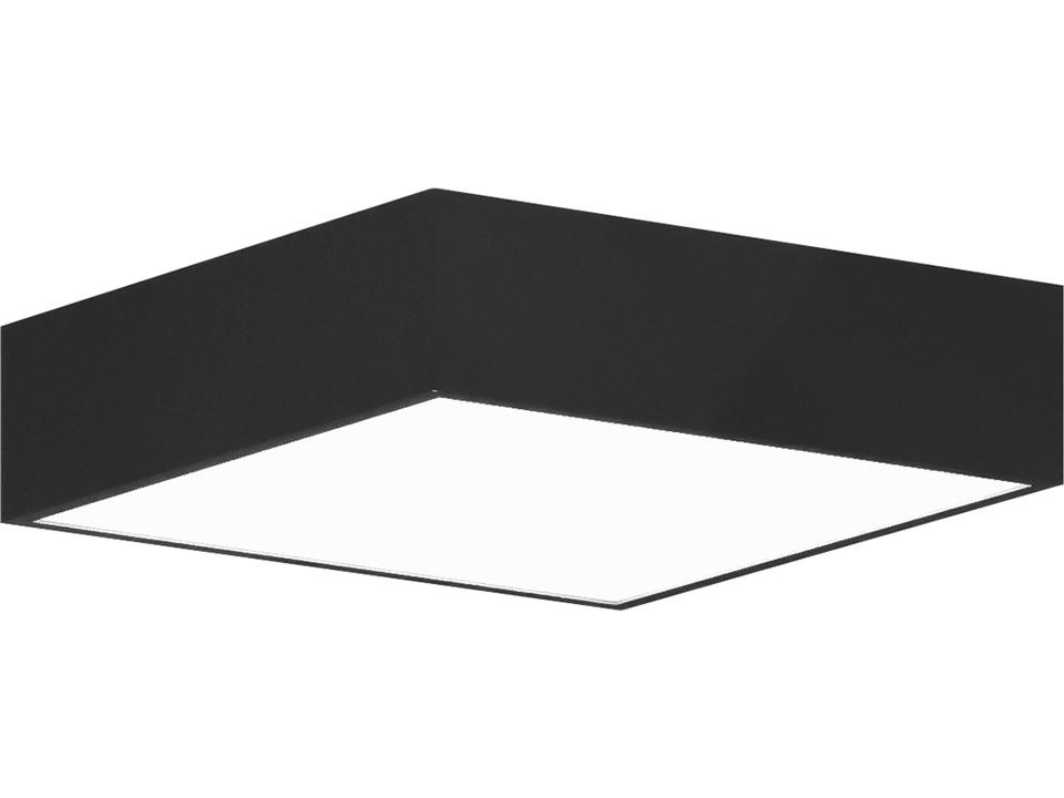 Jazz Square LED Flush Mount Light in Black