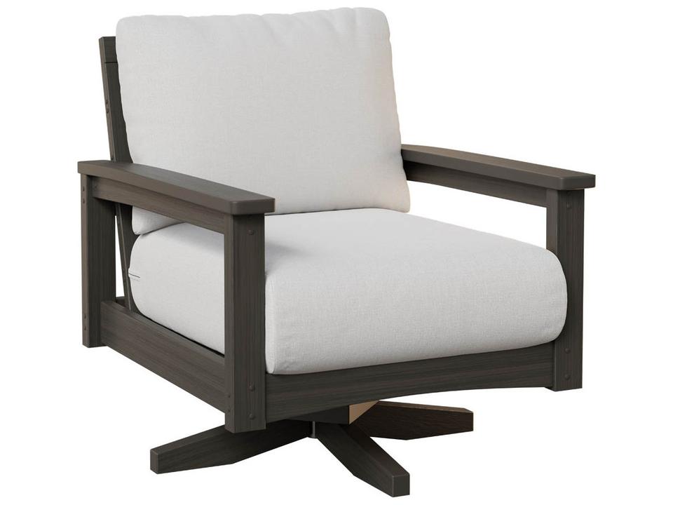 Camden Recycled Plastic Outdoor Swivel Rocker Lounge Chair