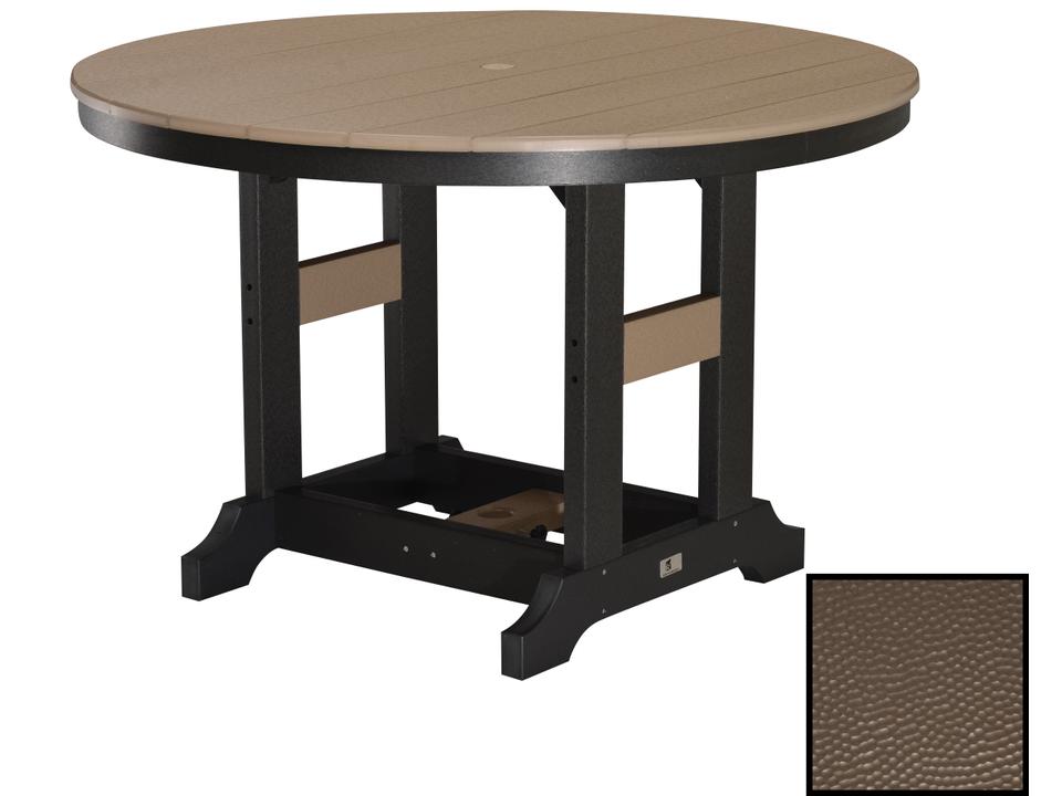Garden Classic 48-Inch Round Hammered Top Bar Table