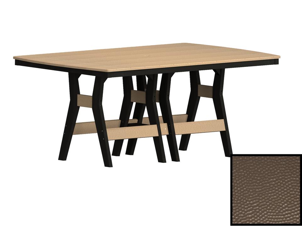 Harbor 44x72 Inch Rectangle Bar Table Hammered Poly Top