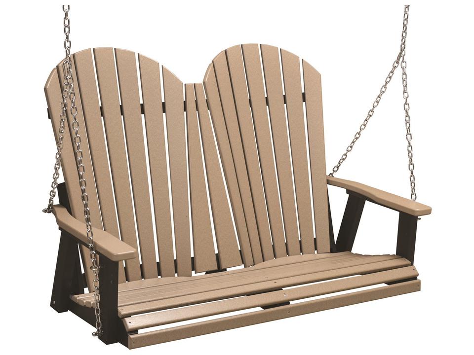 Comfo-Back Double Poly Lumber Swing with Zinc Chains